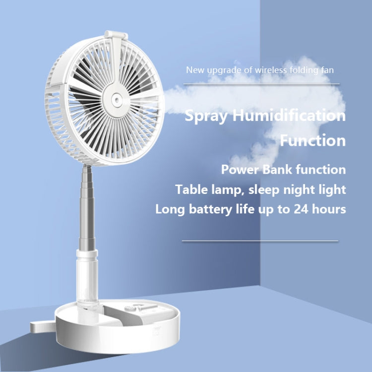 Humidifying and Moisturizing Spray Fan USB Charging Desktop Portable Folding Fan