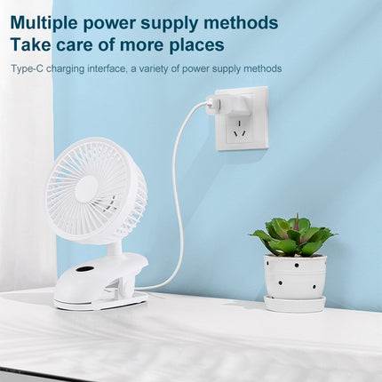 F601 Multifunctional Clip-on Electric Fan with LED Display, F601