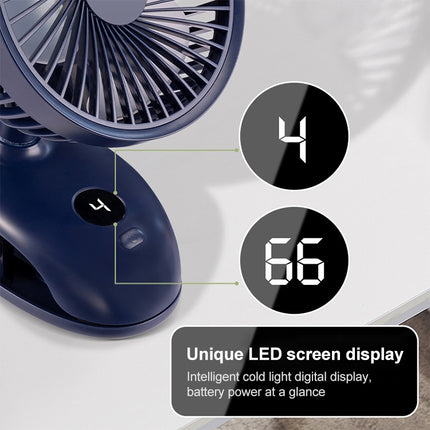 F601 Multifunctional Clip-on Electric Fan with LED Display, F601