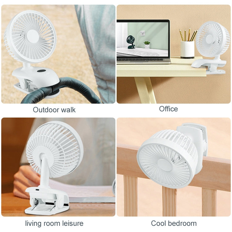 F601 Multifunctional Clip-on Electric Fan with LED Display, F601