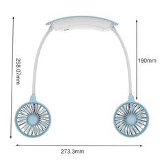 F6 Outdoor Mini Hanging Neck Fan USB Charging Lazy Small Fan