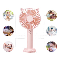 N10 Multi-function Handheld Desktop Holder Electric Fan, with 3 Speed Control
