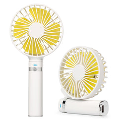 S2 Portable Foldable Handheld Electric Fan, with 3 Speed Control & Night Light