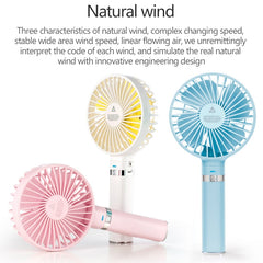 S2 Portable Foldable Handheld Electric Fan, with 3 Speed Control & Night Light