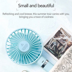 S2 Portable Foldable Handheld Electric Fan, with 3 Speed Control & Night Light