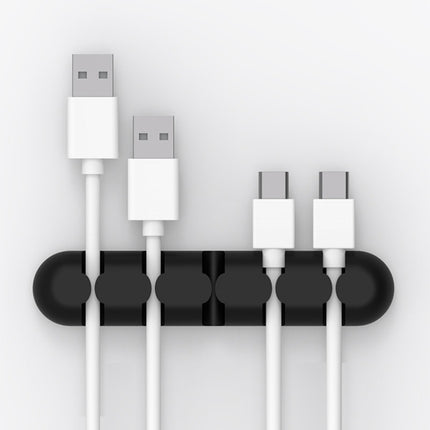 ORICO CBS5 - Organizador de cables de escritorio de silicona, tamaño: 9,6 x 2 x 1,2 cm