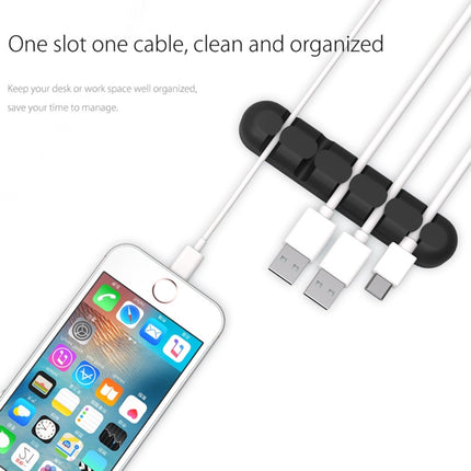 ORICO CBS5 - Organizador de cables de escritorio de silicona, tamaño: 9,6 x 2 x 1,2 cm