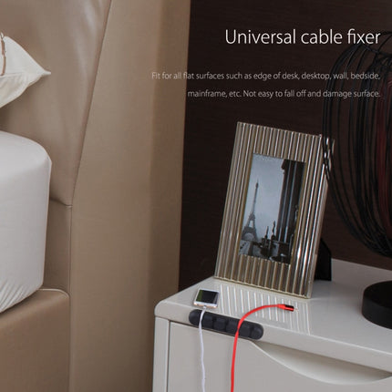 ORICO CBS5 - Organizador de cables de escritorio de silicona, tamaño: 9,6 x 2 x 1,2 cm