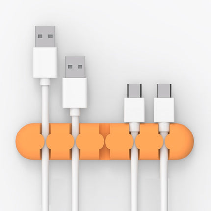 ORICO CBS5 - Organizador de cables de escritorio de silicona, tamaño: 9,6 x 2 x 1,2 cm