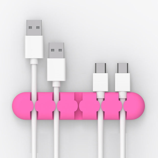 ORICO CBS5 - Organizador de cables de escritorio de silicona, tamaño: 9,6 x 2 x 1,2 cm