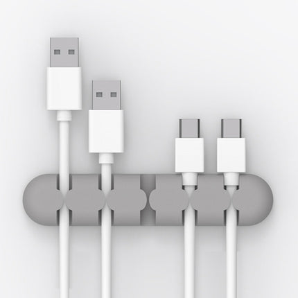 ORICO CBS5 - Organizador de cables de escritorio de silicona, tamaño: 9,6 x 2 x 1,2 cm