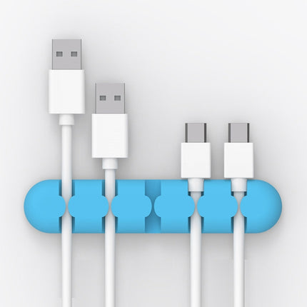 ORICO CBS5 - Organizador de cables de escritorio de silicona, tamaño: 9,6 x 2 x 1,2 cm
