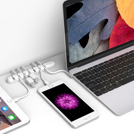 Organizador de cables de escritorio de silicona ORICO CBS7, tamaño: 15 x 2 x 1,2 cm