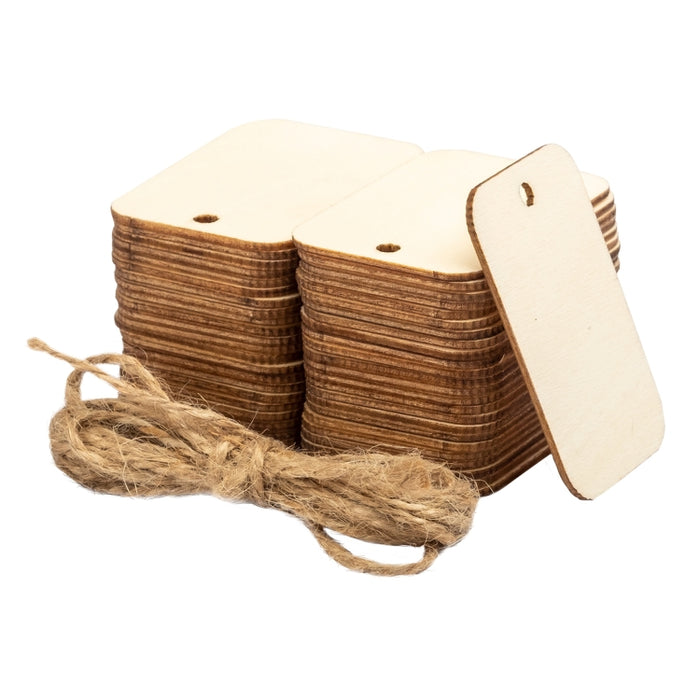 XTOOL KA020132000 150 PCS Rechteckige Holzstück-Graviermaschine Verbrauchsmaterial mit Loch