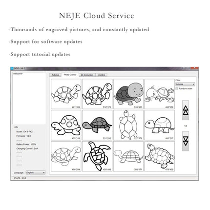 NEJE KZ 3000mW Bluetooth DIY USB Laser Engraver Carving Machine