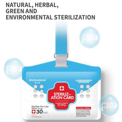 Air Sterilization Card Anti-influenza Virus Mite-removing Antibacterial VB Portable Protective Card for Kids