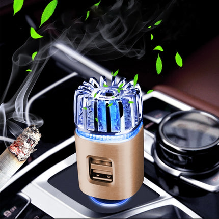 2 in 1 Car Negative-ion  Aromatherapy Air Purifier Humidifier + Dual USB Port Car Charger