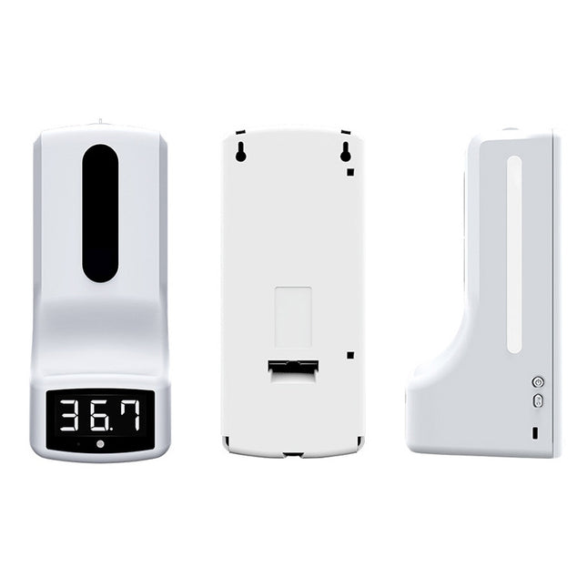 K9 Handsfree Non-contact Body Light-sensitive Distance Sensor Thermometer + 1000ml Automatic Non-contact Liquid Soap Dispenser