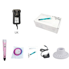 Hand-held 3D Printing Pen, UK Plug, UK Plug