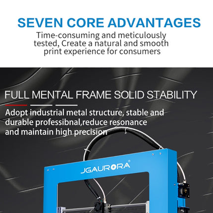 JGAURORA A1 Desktop High Precision Metal Plate Frame Three-Dimensional Physical 3D Printer