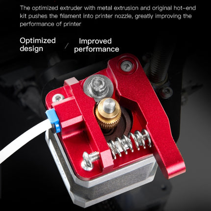 Creality All Metal Red Block Bowden Extruder Kit for Ender-3 / Ender-3 Pro / Ender-3 V2 / CR-10 Pro V2 3D Printer