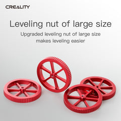 Creality Metal Red Hand Screwed Leveling Nut for Ender-3 / Ender-3 Pro / Ender-3 V2 / CR-10 Pro V2 3D Printer