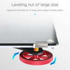 Creality Metal Red Hand Screwed Leveling Nut for Ender-3 / Ender-3 Pro / Ender-3 V2 / CR-10 Pro V2 3D Printer