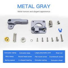 Creality All Metal Silver Block Bowden Extruder Kit for Ender-3 / Ender-3 Pro / Ender-3 V2 / CR-10 Pro V2 3D Printer