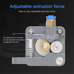 Creality All Metal Silver Block Bowden Extruder Kit for Ender-3 / Ender-3 Pro / Ender-3 V2 / CR-10 Pro V2 3D Printer