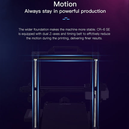 CREALITY CR-6 SE 350W Intelligent Leveling-free DIY 3D Printer, Print Size : 23.5 x 23.5 x 25cm, EU Plug