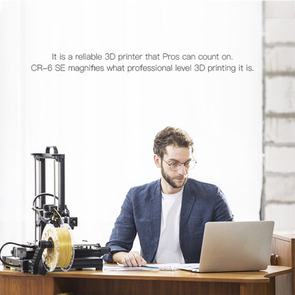 CREALITY CR-6 SE 350W Intelligent Leveling-free DIY 3D Printer, Print Size : 23.5 x 23.5 x 25cm, EU Plug