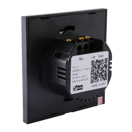 Sonoff  Touch 86mm 1 Gang Tempered Glass Panel Wall Switch Smart Home Light Touch Switch, Compatible with Alexa and Google Home, AC 90V-250V 400W 2A, 86mm