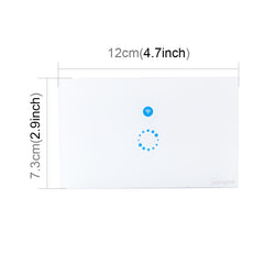 Sonoff  Touch 120mm 1 Gang Tempered Glass Panel Wall Switch Smart Home Light Touch Switch, Compatible with Alexa and Google Home, AC 90V-250V 400W 2A, 120mm