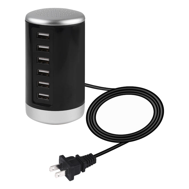 XLD4 30W 6-USB-Anschlüsse Ladestation Netzteil AC100-240V, US-Stecker