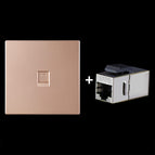 Single Port Panel+Shielded Pass-through / Gold