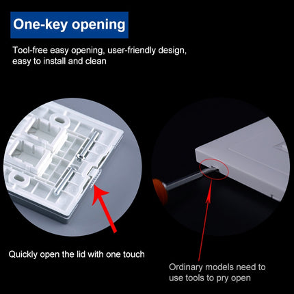 CAT.6 Shielded Pass-through Network Module, Single Port Panel + Shielded Pass-through, Single Port Panel+Shielded Pass-through