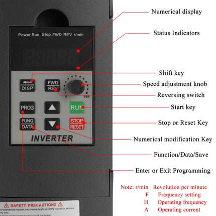 AT1-2200S 2.2KW 220V Single-phase Inverter, AT1-2200S