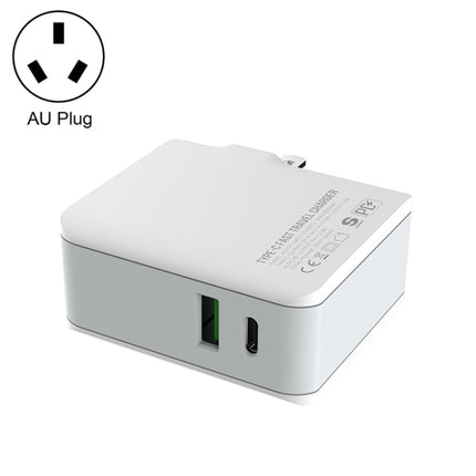 LDNIO A4403C 30 W PD + Auto-ID faltbares Schnellreiseladegerät mit 1 m 8-poligem Kabel, AU-Stecker, mit 8-poligem Kabel, 30 W mit 8-poligem Kabel