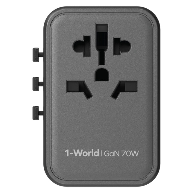 Adaptador de corriente de carga rápida MOMAX 1-World UA8 PD de 70 W, UA8