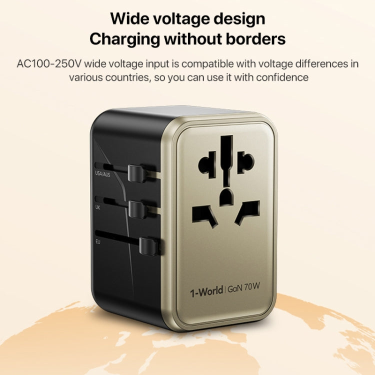 MOMAX 1-World UA8 PD 70W Schnellladegerät Netzteil, UA8