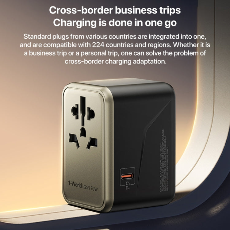 MOMAX 1-World UA8 PD 70W Schnellladegerät Netzteil, UA8