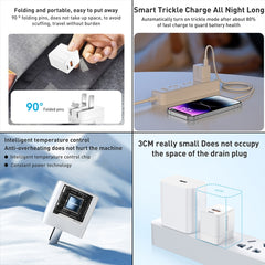 Adaptador de corriente de carga rápida USB-C/Tipo-C + USB MOMAX UM36 PD de 20 W, enchufe CN, UM36