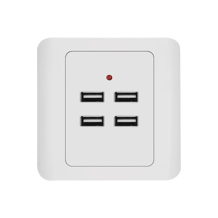 Adaptador de cargador de pared USB de 5 V y 3,1 A con 4 puertos, estación de acoplamiento, panel de alimentación, entrada de 36 V, 4 puertos USB 2.0