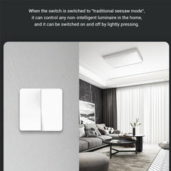 Original Xiaomi Mijia Double Control Wall Switch, Double Button, Double Button