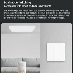 Original Xiaomi Mijia Double Control Wall Switch, Double Button, Double Button