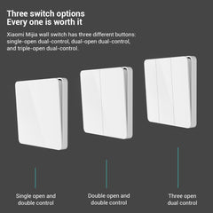 Original Xiaomi Mijia Double Control Wall Switch, Double Button, Double Button