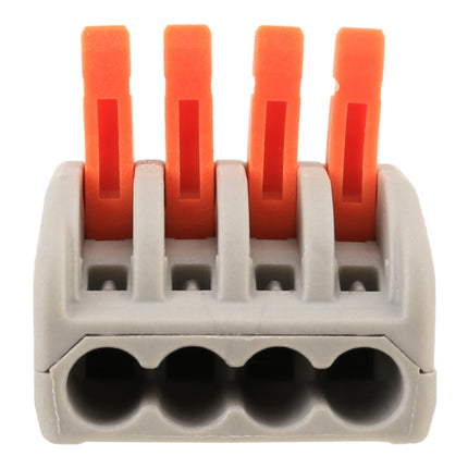 10 PCS 4 Port PCT Series Architectural Wiring Connector LED Lamp Conductor Distributor Junction Box Wire Joint, 4 Port
