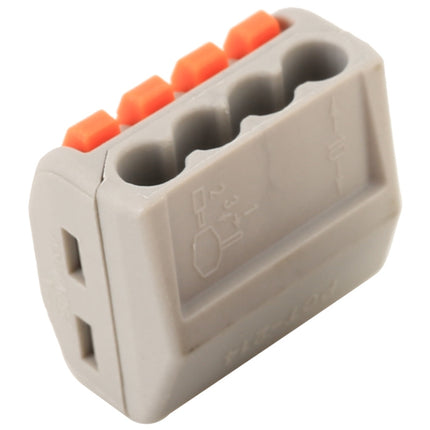 10 PCS 4 Port PCT Series Architectural Wiring Connector LED Lamp Conductor Distributor Junction Box Wire Joint, 4 Port