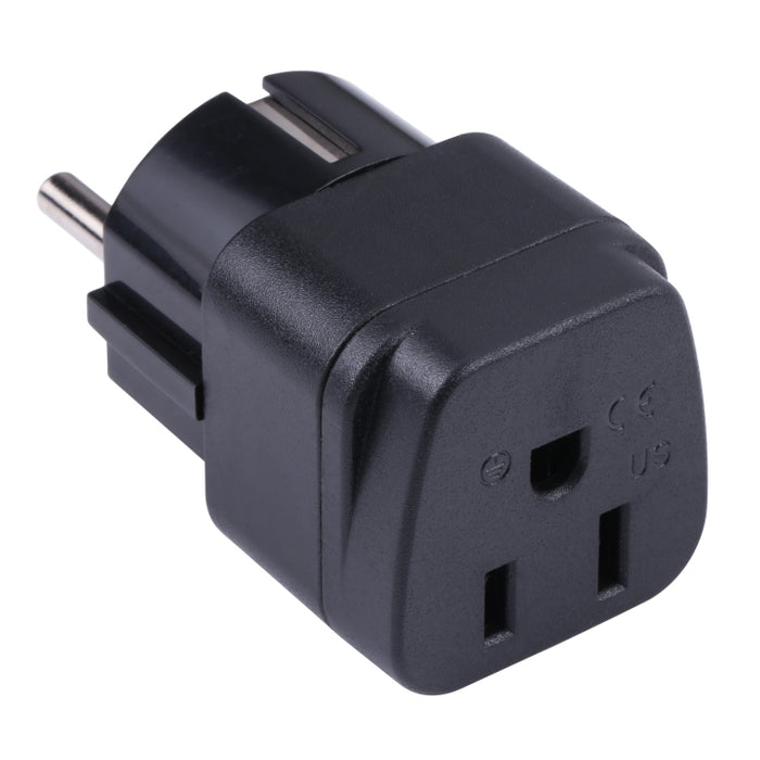 Adaptador de corriente portátil con enchufe de tres orificios de EE. UU. a Reino Unido, EE. UU. a UE, EE. UU. a Reino Unido