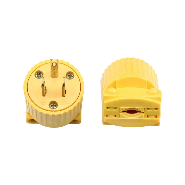 5-15P 125V Detachable Plug Adapter 15A Tripolar Power Adapter, US Plug
